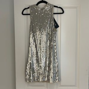 Do+Be Silver Sequin Dress- NWT